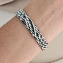 BRAC PT AÇO FLEXIVEL PRATA