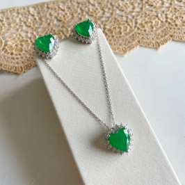 CONJ PT CORÇÃO  CRAVEJADO