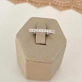 ANEL PT MEIA ALIANÇA CRAV QUAD. 2MM