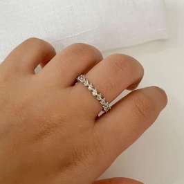 ANEL PT MEIA ALIANÇA GOTAS AMARELAS