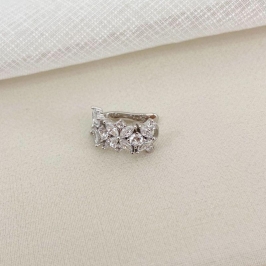 PIERCING PT FLOR FAKE PEDRAS CRISTAL