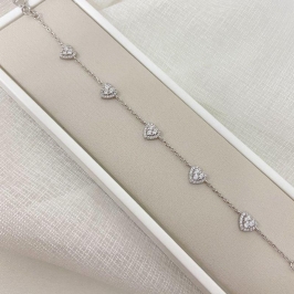 PULS PT CORAÇÕES 2MM 17CM CRAVEJADA