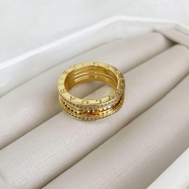 ALIANÇA BVLGARI 2F CRAVEJADA