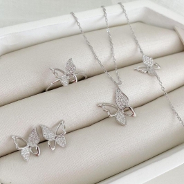 CONJ PT BORBOLETA CRAV\LISO