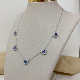 GARG PT 5 CORAÇÕES AZUL 2MM