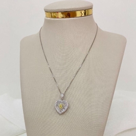 GARG PT CORAÇÃO PIZZA AMARELO/CRISTAL