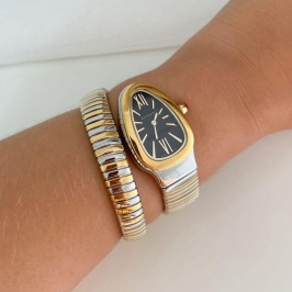 RELOGIO BVLGARI COBRA 2VTS (DOU E PTA)