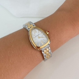 RELOGIO BVLGARI (DOURADO E PRATA)