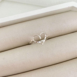 ANEL PT CORAÇÃO LISO