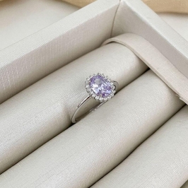 ANEL PT PEDRA OVAL CRAVEJADA