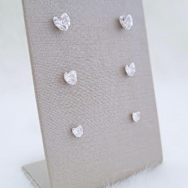 BR PT TRIO CORAÇÃO CRISTAL 3.4.5MM