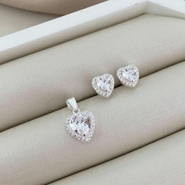 CONJ PT P CORACAO CRAVEJADA