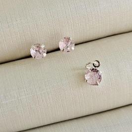 CONJ PT P.LUZ RED. ROSA CLARO 5MM