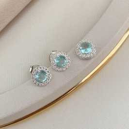 CONJ PT PEDRA AZUL CLARO