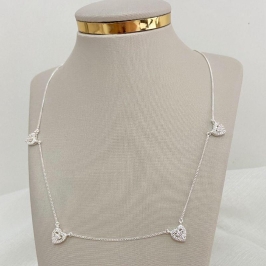 GARG PT 4 CORAÇÕES CRAVEJADO