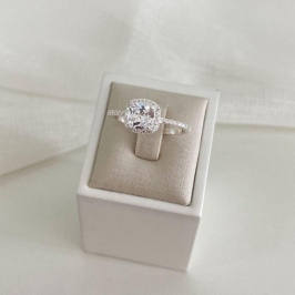 ANEL PT PEDRA CRISTAL CRAVEJADA