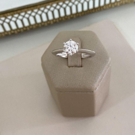 ANEL PT SOLIT P MOISSANITE 7MM