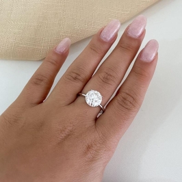 ANEL PT SOLITÁRIO G MOISSANITE 10MM