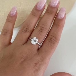 ANEL PT SOLITÁRIO O G MOISSANITE 7.9MM