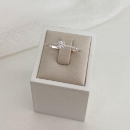 ANEL PT SOLITÁRIO PEDRA PEQUENA