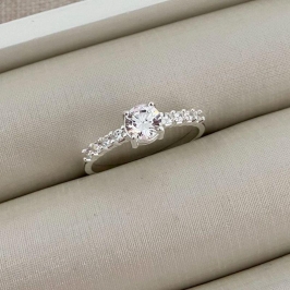 ANEL PT SOLITARIO PEDRA REDOND.