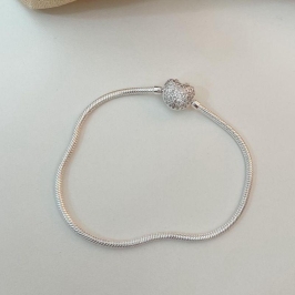 PANDORA PT 17CM CORAÇÃO CRAVEJADO