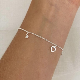 PULS PT CORAÇÕES VAZADO/ 2P CRISTAIS