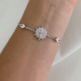 PULS PT PLACA CRUZ/ 2 PEDRAS