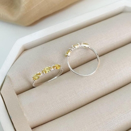 ANEL PT 3 PEDRAS PEQUENA