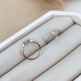 ANEL PT CORAÇÃO CRAVEJADO