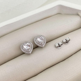 BR PT CORAÇÃO 2 F CRAVEJADO 6 MM