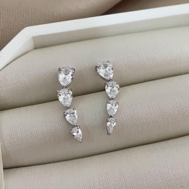 BR PT SCARF CRISTAL 6X7MM