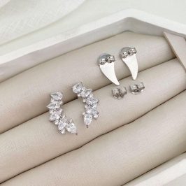 BR PT SCARF PEDRAS CRISTAIS 6MM