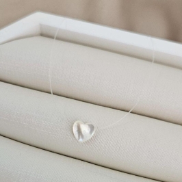 NYLON PT CORAÇÃO MADREPEROLA 40CM