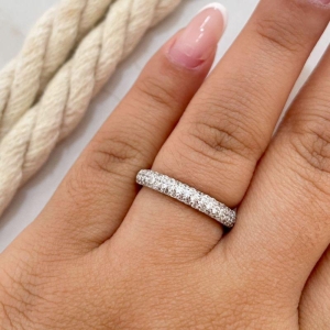 ANEL PT MEIA ALIANÇA CRAVEJADA