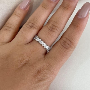 ANEL PT MEIA ALIANÇA EM PEDRAS