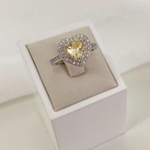 ANEL PT CORAÇÃO AMARELO