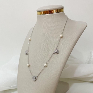 GARG PT CORAÇÃO/PEROLA  45CM 2MM