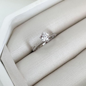 ANEL PT SOLITÁRIO 6MM