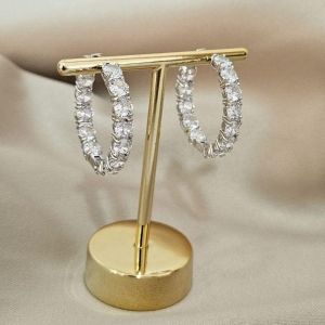 ARGOLA PT PEDRAS CRISTAL