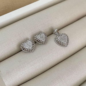 CONJ PT CORAÇÃO CRAVEJADO