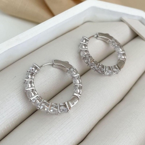 ARGOLA PT EM PEDRAS 4MM