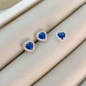 CONJ PT CORAÇÃO CRAV AZUL