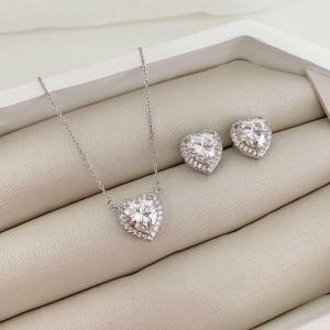 CONJ PT CORAÇÃO CRAVEJADO NITE