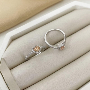 ANEL PT CORAÇÃO CRAVEJADO