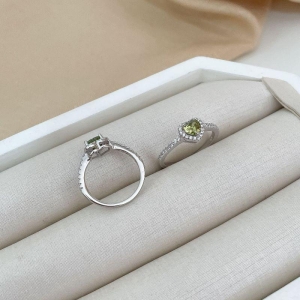 ANEL PT CORAÇÃO CRAVEJADO