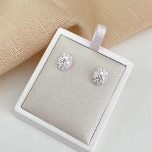 BR PT PERA CRISTAL CRAVEJADA 5MM PRATA NITE