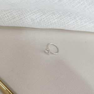 PIERCING PT CORAÇÃO CRISTAL