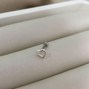 PIERCING PT TRAGUS CORAÇAO CRAV