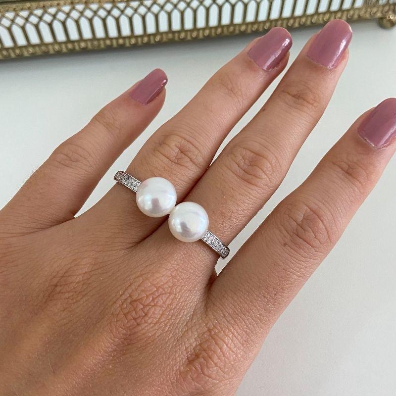 ANEL PT 2 PEROLAS CRAVEJADA